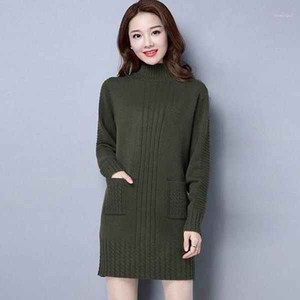 high collar sweater winter knitting sweaters round neck large size sweater skirt woman medium and long section1, White;black
high collar sweater winter knitting sweaters round neck large size sweater skirt woman medium and long section1, White;black