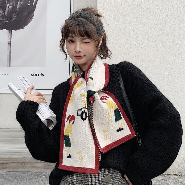 scarves knitted scarf design cartoon print women winter warm long skinny small female neckerchief d160, Blue;gray
scarves knitted scarf design cartoon print women winter warm long skinny small female neckerchief d160, Blue;gray