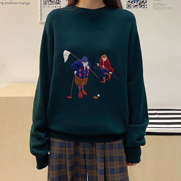 2021 new autumn winter women and embroidered women's knitted sweater jumpers (x1615) x1hj, White;black
2021 new autumn winter women and embroidered women's knitted sweater jumpers (x1615) x1hj, White;black