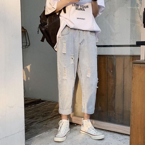 men's jeans men's 2021 spring and summer solid color breathable hole nine points young personality fashion clothing1, Blue
men's jeans men's 2021 spring and summer solid color breathable hole nine points young personality fashion clothing1, Blue