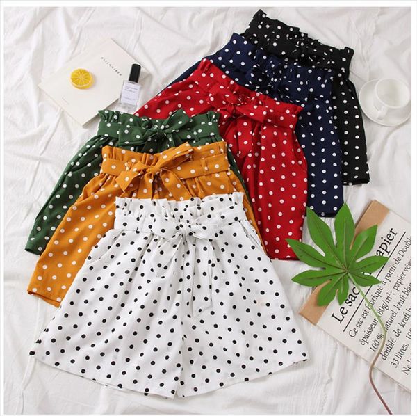 2021 fashion polka dot chiffon shorts women summer new high waist sweet bow tie shorts drop shipping, White;black
2021 fashion polka dot chiffon shorts women summer new high waist sweet bow tie shorts drop shipping, White;black