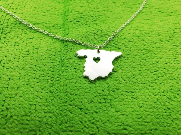 pendant necklaces european country map spain necklace espanha spanish pride i heart love capital of madrid city for souvenir, Silver
pendant necklaces european country map spain necklace espanha spanish pride i heart love capital of madrid city for souvenir, Silver