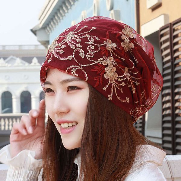 korean autumn two color embroidered four seasons breathable headband cap lace baotou bald pregnant women's air conditioning hat, Black;white
korean autumn two color embroidered four seasons breathable headband cap lace baotou bald pregnant women's air conditioning hat, Black;white