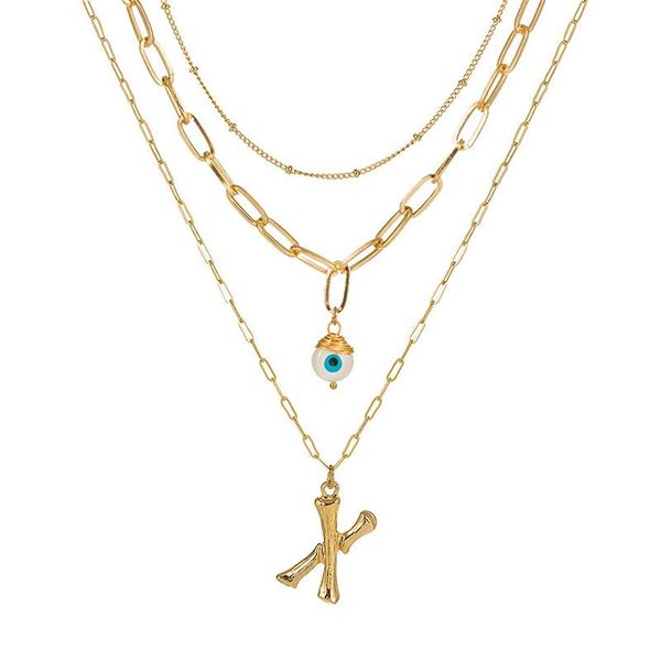 pendant necklaces turkish evil eye necklace for women gold color a-z alphabet layered engagement jewelry, Silver
pendant necklaces turkish evil eye necklace for women gold color a-z alphabet layered engagement jewelry, Silver