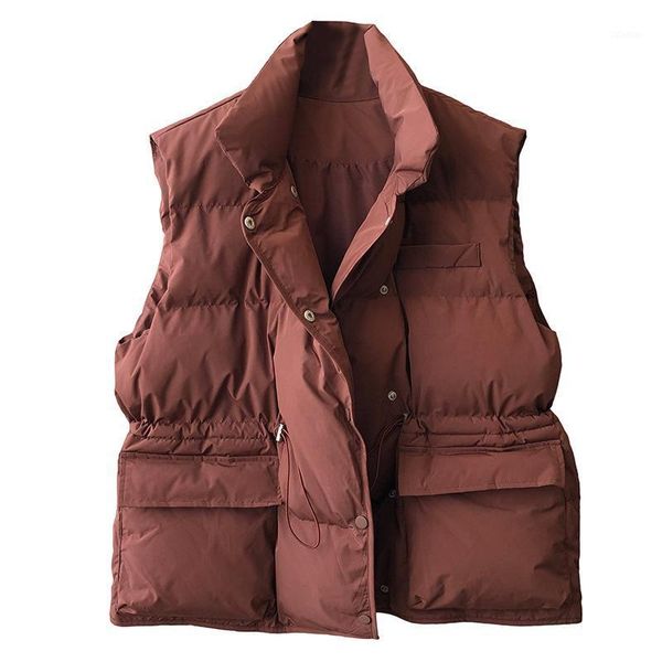 women's vests 2021 fashion womens solid colors sleeveless waistcoat casual turn-down collar vest coat cotton padded jacket outwear1, Black;white
women's vests 2021 fashion womens solid colors sleeveless waistcoat casual turn-down collar vest coat cotton padded jacket outwear1, Black;white