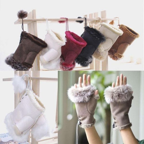 1 pair winter gloves girls women fashion warm faux fur soft fingerless gloves soft warmer wrist mittens 8 colors, Blue;gray
1 pair winter gloves girls women fashion warm faux fur soft fingerless gloves soft warmer wrist mittens 8 colors, Blue;gray