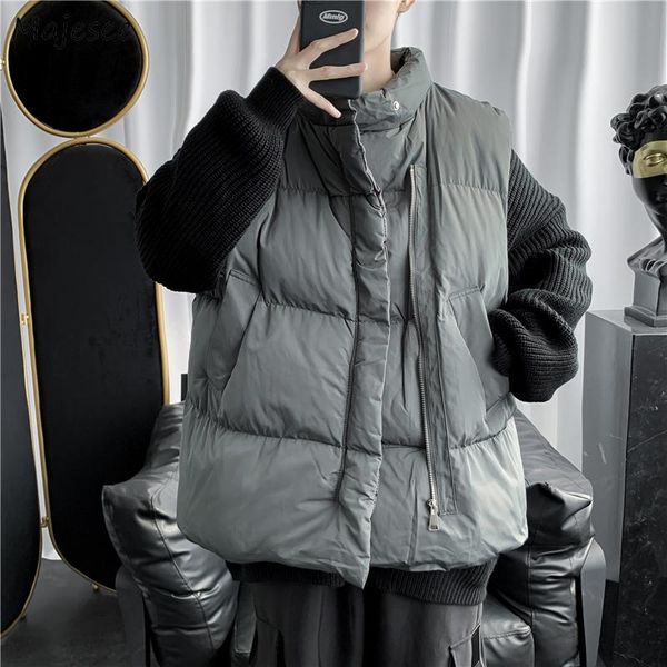 men's down & parkas men solid stand collar winter sleeveless jackets simple mens bubble coat harajuku thermal warm cargo leisure couple, Black
men's down & parkas men solid stand collar winter sleeveless jackets simple mens bubble coat harajuku thermal warm cargo leisure couple, Black