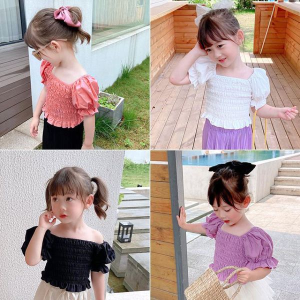 wholesale ins summer korean puff sleeve t-shirts kids girls princess blouses toddlers children pleated shirts, Blue
wholesale ins summer korean puff sleeve t-shirts kids girls princess blouses toddlers children pleated shirts, Blue