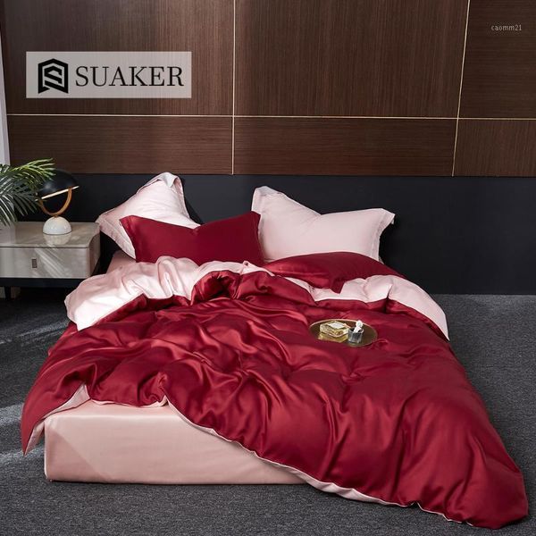 suaker luxury red pink 100% silk bedding set nature silk beauty health quilt cover king flat sheet fitted sheet pillowcase1
suaker luxury red pink 100% silk bedding set nature silk beauty health quilt cover king flat sheet fitted sheet pillowcase1