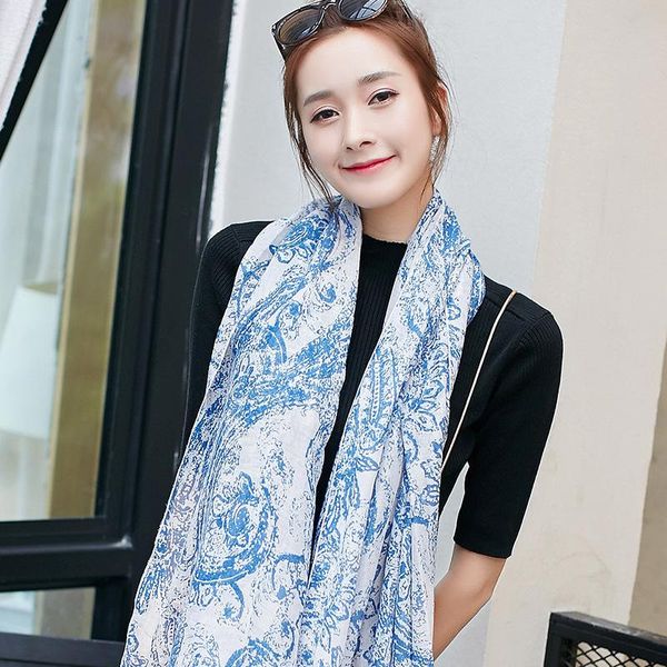 scarves korean cotton manufacturers wholesale cashew design women's scarf shawl, Blue;gray
scarves korean cotton manufacturers wholesale cashew design women's scarf shawl, Blue;gray
