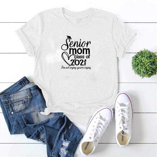 lh20342 2021 senicr mom classof english alphabet simple personality multicolor printing casual round neck t-shirt, White
lh20342 2021 senicr mom classof english alphabet simple personality multicolor printing casual round neck t-shirt, White