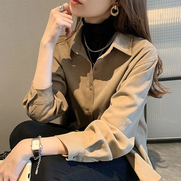 shirt womens autumn and winter bandage dress design sense niche corduroy retro hong kong style long sleeve brushed white shirt coat
shirt womens autumn and winter bandage dress design sense niche corduroy retro hong kong style long sleeve brushed white shirt coat