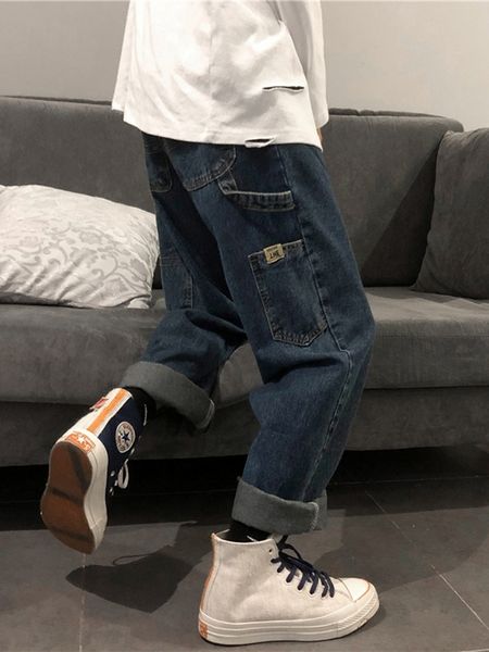 5ta7u super cec straight for jeans jeanstrousers and korean jeansmen's fashion brand casual jeans pants ins wide leg long pants tmbf6, Blue
5ta7u super cec straight for jeans jeanstrousers and korean jeansmen's fashion brand casual jeans pants ins wide leg long pants tmbf6, Blue