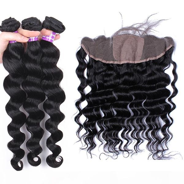 peruvian loose deep wave virgin human hair weave bundles 3pcs with silk frontal loose wavy hair wefts with silk base lace frontal 13x4, Black;brown
peruvian loose deep wave virgin human hair weave bundles 3pcs with silk frontal loose wavy hair wefts with silk base lace frontal 13x4, Black;brown
