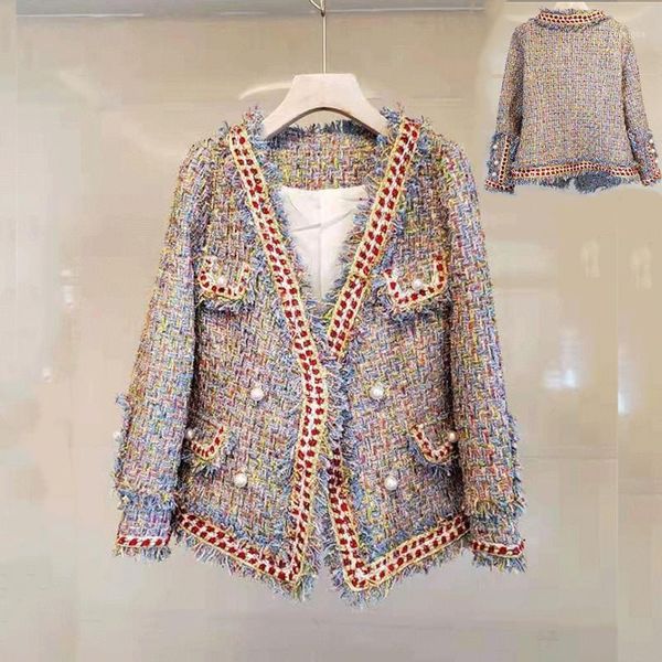 zoulv 2021 winter v-neck small fragrance woven short suit sweet girl elegant ribbon tweed jacket elegant beauty collarless coat1, Black;brown
zoulv 2021 winter v-neck small fragrance woven short suit sweet girl elegant ribbon tweed jacket elegant beauty collarless coat1, Black;brown