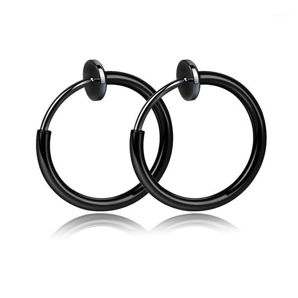 1pair no hole clip earrings stainless steel round black color punk men ear rings clip circle jewelry earring for women 20201, Golden;silver
1pair no hole clip earrings stainless steel round black color punk men ear rings clip circle jewelry earring for women 20201, Golden;silver