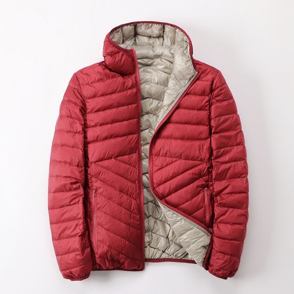 2021 new reversible men's with hooded puffer ultra light down jacket men autumn winter double side feather parka 0xwg, Black
2021 new reversible men's with hooded puffer ultra light down jacket men autumn winter double side feather parka 0xwg, Black
