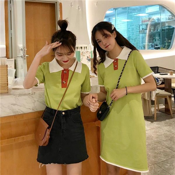 p shoot 2019 spring summer new style women's dress friend mixed colors collar two-button sweater mid-length dress1, White;black
p shoot 2019 spring summer new style women's dress friend mixed colors collar two-button sweater mid-length dress1, White;black