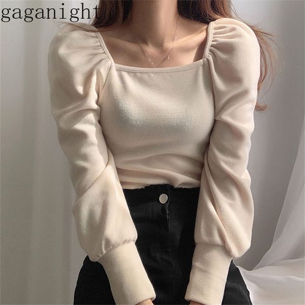 gaganight korean chic women t shirt pull long sleeves square collar solid fashion tshirt knitted spring autumn solid lj200815, White
gaganight korean chic women t shirt pull long sleeves square collar solid fashion tshirt knitted spring autumn solid lj200815, White