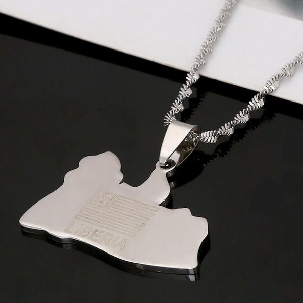 stainless steel silver color liberia map pendant necklaces liberians map charm jewelery
stainless steel silver color liberia map pendant necklaces liberians map charm jewelery