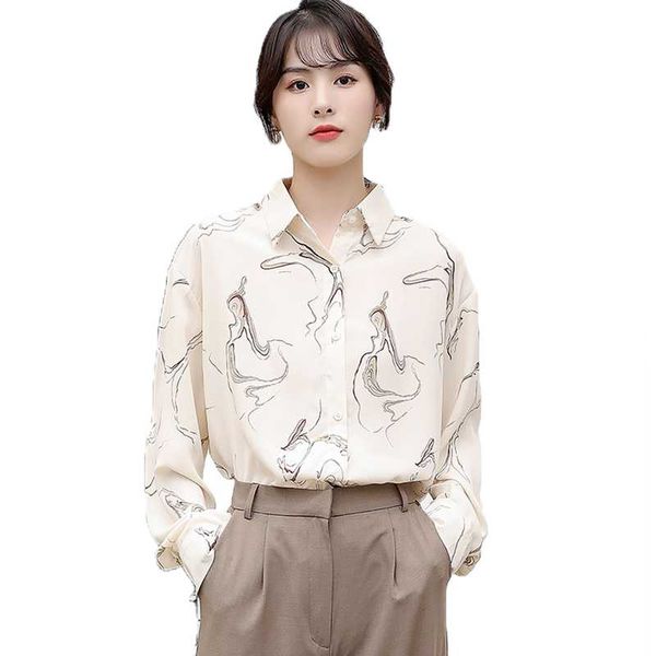 women's blouses & shirts woman feminina vintage blouse fashion clothes 2021 spring autumn chiffon shirt female d0123, White
women's blouses & shirts woman feminina vintage blouse fashion clothes 2021 spring autumn chiffon shirt female d0123, White