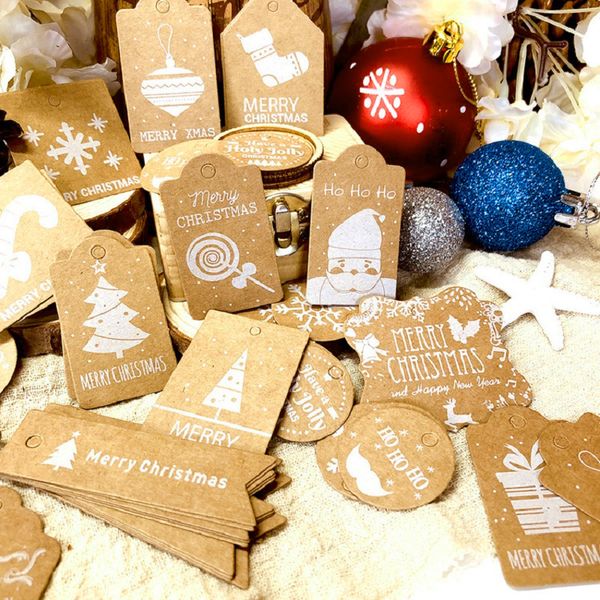 christmas kraft paper 50pcs tag with hemp ropes diy hang tags label gift wrapping decor card xmas tree decoration for home
christmas kraft paper 50pcs tag with hemp ropes diy hang tags label gift wrapping decor card xmas tree decoration for home