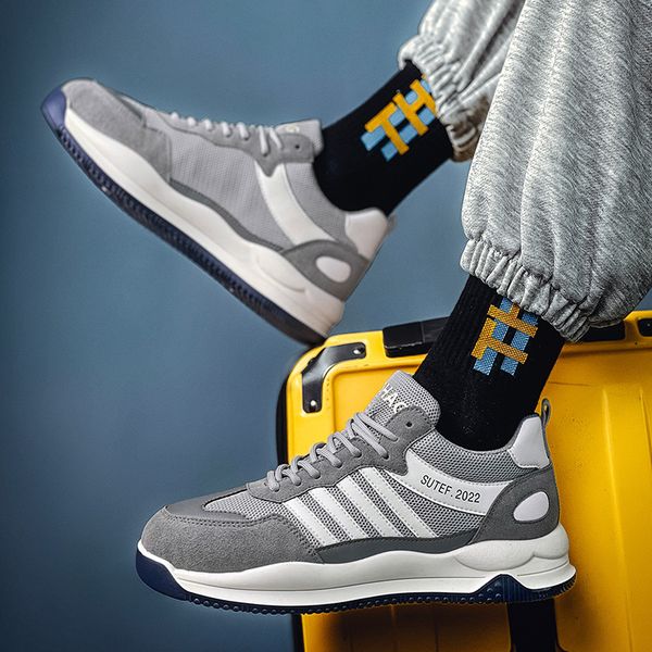 forrest gump 2022 new spring youth trend versatile fashion dad men's casual sports shoes, Black