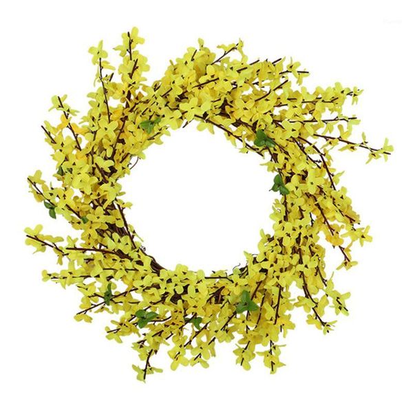 simulated forsythia flower home decor artificial wreath silk cloth outdoor round garden rattan door hanging window lifelike1
simulated forsythia flower home decor artificial wreath silk cloth outdoor round garden rattan door hanging window lifelike1