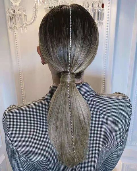 custom low sleek grey pony tail hairpiece wraps real hair gray human hair ponytail extension pure grey white brown blonde 120g, Black
custom low sleek grey pony tail hairpiece wraps real hair gray human hair ponytail extension pure grey white brown blonde 120g, Black