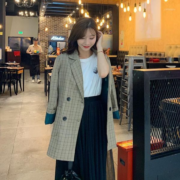 the new spring and summer 2021 double-breasted stripes in the small suit is loose jackets long wind suits female1, White;black
the new spring and summer 2021 double-breasted stripes in the small suit is loose jackets long wind suits female1, White;black