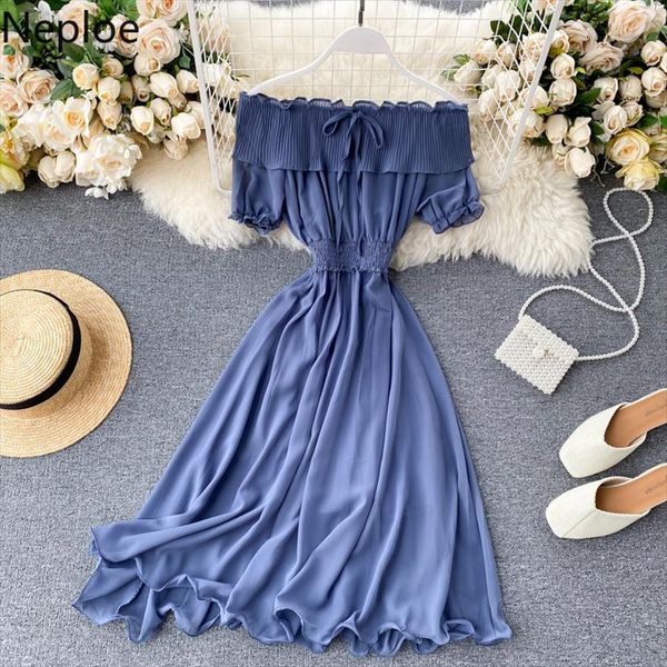 korean chic bohemian chiffon dress high waist hip pleat design vestido slash neck off shoulder holiday long ropa 49485, Black;gray
korean chic bohemian chiffon dress high waist hip pleat design vestido slash neck off shoulder holiday long ropa 49485, Black;gray