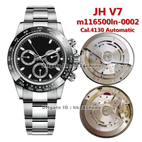 7 styles jh v7 40mm cal.4130 automatic chronograph mens watch 116500ln-0002 ceramic bezel black dial stainless steel bracelet gents watches, Slivery;brown
7 styles jh v7 40mm cal.4130 automatic chronograph mens watch 116500ln-0002 ceramic bezel black dial stainless steel bracelet gents watches, Slivery;brown