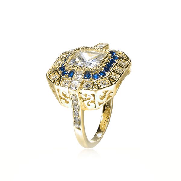 european and american punk creative blue zircon ring custom wholesale 925 silver fashion cool square ring first decoration, Black
european and american punk creative blue zircon ring custom wholesale 925 silver fashion cool square ring first decoration, Black