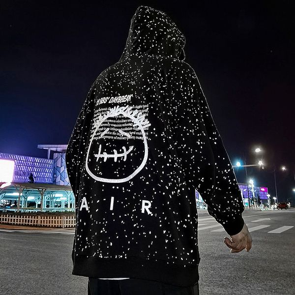 5xl men reflective hoodie streetwear smile star print male hip hop harajuku sweatshirts cool korean fashions black hoodie
5xl men reflective hoodie streetwear smile star print male hip hop harajuku sweatshirts cool korean fashions black hoodie