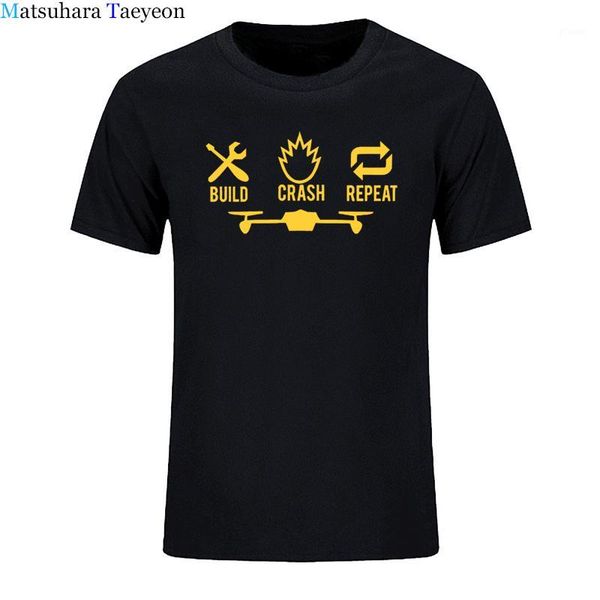 drone quadcopter fpv build crash repeat men's t shirt 2020 o-neck tees shirts for men t-shirt cotton casual tee clothing1, White;black 
drone quadcopter fpv build crash repeat men's t shirt 2020 o-neck tees shirts for men t-shirt cotton casual tee clothing1, White;black