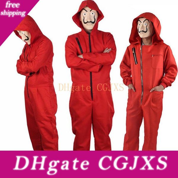 fashion salvador dali la casa de papel money heist red jumpsuit mask costume cosplay halloween festival solid jumpsuit, Black;red
fashion salvador dali la casa de papel money heist red jumpsuit mask costume cosplay halloween festival solid jumpsuit, Black;red