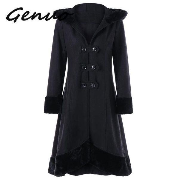 women gothic winter coat long lace up bandage ribbon bow wool blends coats flocking fur christmas black vintage hooded overcoat, Tan;black
women gothic winter coat long lace up bandage ribbon bow wool blends coats flocking fur christmas black vintage hooded overcoat, Tan;black
