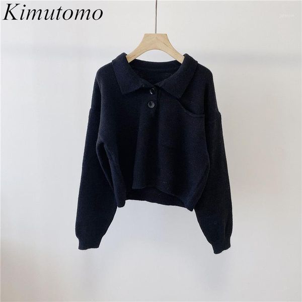 kimutomo vintage sweaters women autumn winter korea style female solid pockets turn-down collar wild pullovers fashion1, White;black
kimutomo vintage sweaters women autumn winter korea style female solid pockets turn-down collar wild pullovers fashion1, White;black