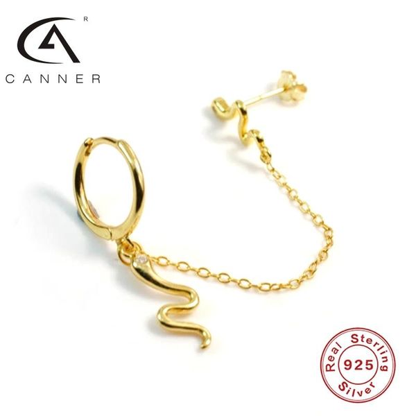 canner 925 silver earrings snake s925 sterling plata piercing double stud ear rings with zircon stone for women female new year, Golden;silver
canner 925 silver earrings snake s925 sterling plata piercing double stud ear rings with zircon stone for women female new year, Golden;silver