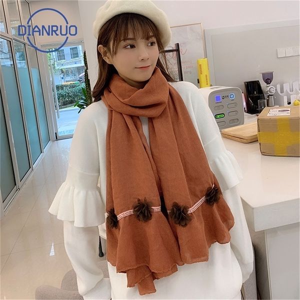 dianruo autumn winter korean fashion rayon warm women's flower shawl neck wholesale new sweet long scarf q354 y201024, Blue;gray
dianruo autumn winter korean fashion rayon warm women's flower shawl neck wholesale new sweet long scarf q354 y201024, Blue;gray