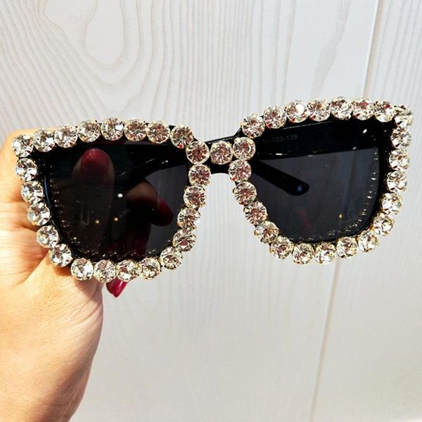 sunglasses vintage rhinestone women big square eyewear female crystal charm oversized brand designer uv400 goggle travel, White;black
sunglasses vintage rhinestone women big square eyewear female crystal charm oversized brand designer uv400 goggle travel, White;black