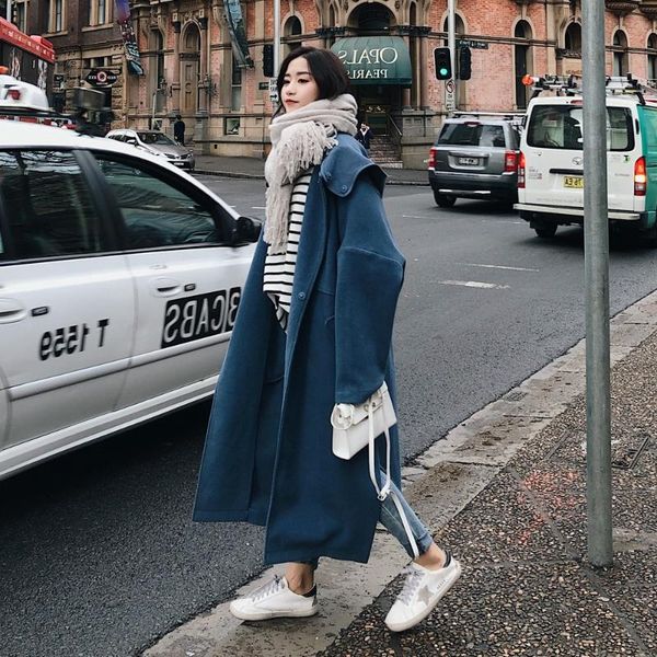 women's wool & blends woman winter coats and jackets woolen coat women fall clothing 2021 korean vintage parkas plus size long jacket p, Black
women's wool & blends woman winter coats and jackets woolen coat women fall clothing 2021 korean vintage parkas plus size long jacket p, Black