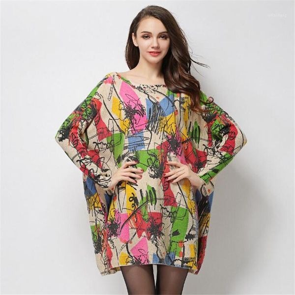 women's sweaters wholesale- women's long sleeve large size women sweater color graffiti prints wool blend pullover spring fall win, White;black
women's sweaters wholesale- women's long sleeve large size women sweater color graffiti prints wool blend pullover spring fall win, White;black