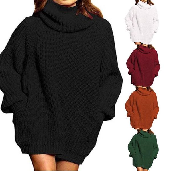women's solid color turtleneck sweater women sweaters long sleeve loose oversized knited pullover sweater jumper femme, White;black
women's solid color turtleneck sweater women sweaters long sleeve loose oversized knited pullover sweater jumper femme, White;black