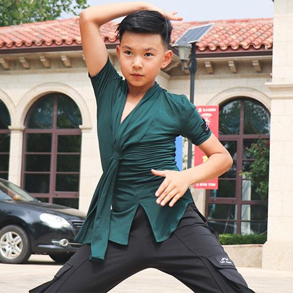 stage wear latin dance boys modal short sleeve practice clothing children rumba cha tango salsa dancing performance shirts dn4174, Black;red
stage wear latin dance boys modal short sleeve practice clothing children rumba cha tango salsa dancing performance shirts dn4174, Black;red