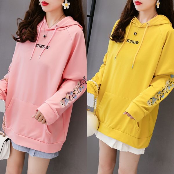 ku5gi women's sweater korean style sweet 2020 autumn new hoodie embroidered student pullover embroidered pullover loose casual sleeve, Black
ku5gi women's sweater korean style sweet 2020 autumn new hoodie embroidered student pullover embroidered pullover loose casual sleeve, Black