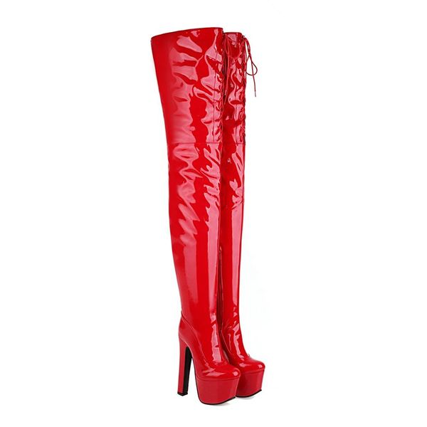 boots patent leather thigh high heel winter platform red black women over the knee large size 45 48 lady fetish shoes
boots patent leather thigh high heel winter platform red black women over the knee large size 45 48 lady fetish shoes