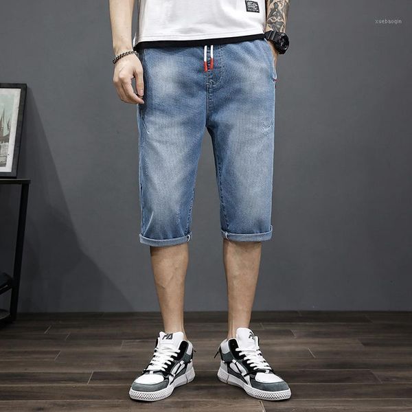 large size 7xl men's summer blue short jeans denim shorts casual knee length shorts jeans mens good quality elastic waist1
large size 7xl men's summer blue short jeans denim shorts casual knee length shorts jeans mens good quality elastic waist1