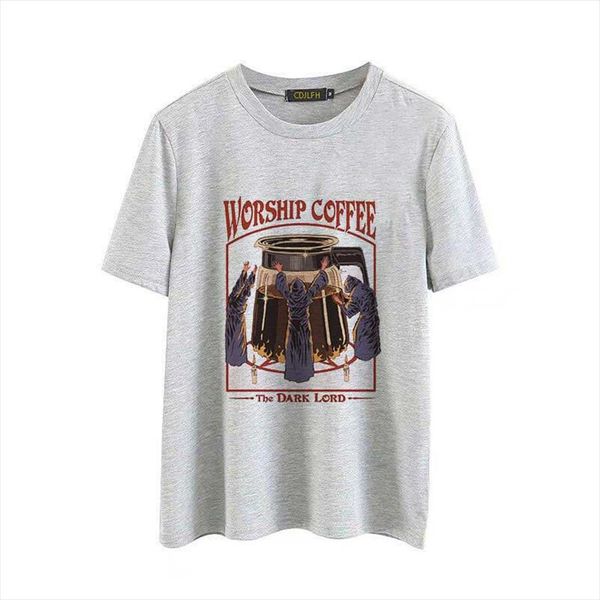 vintage 80s harajuku kawaii streetwear tumblr 90s female t shirt worship coffee printed shirt women funny t shirt women, White
vintage 80s harajuku kawaii streetwear tumblr 90s female t shirt worship coffee printed shirt women funny t shirt women, White