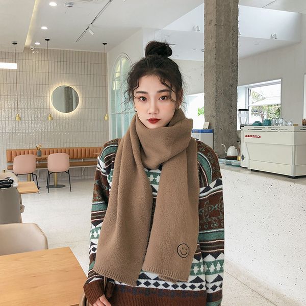 xiben scarves women's solid color versatile smiling face embroidered imitation cashmere collar, autumn and winter lovers heavy shawl, Blue;gray
xiben scarves women's solid color versatile smiling face embroidered imitation cashmere collar, autumn and winter lovers heavy shawl, Blue;gray